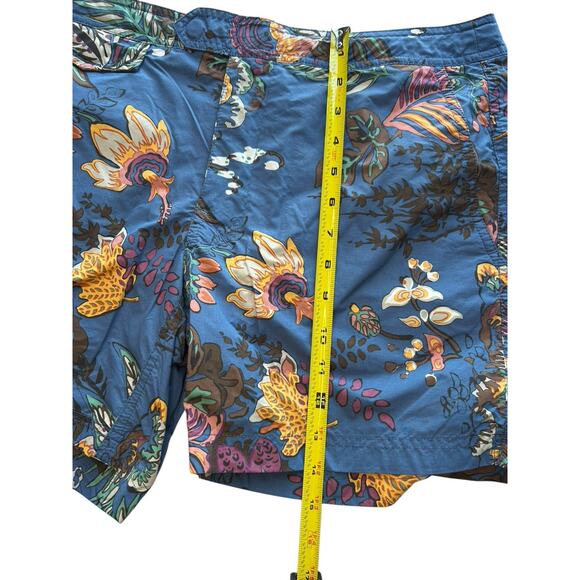 J. Crew Swim Trunks Men’s Medium 31” Blue Nautical Nature Colorful Art To Wear - Picture 5 of 9